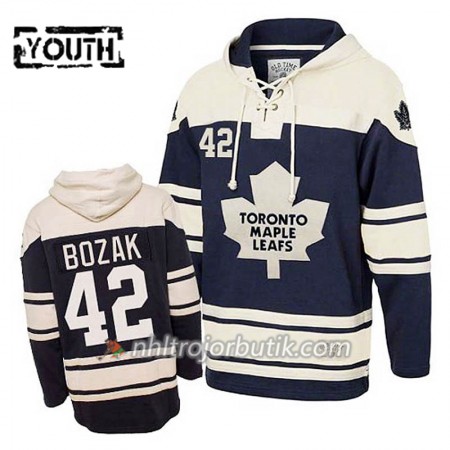 Barn Ishockey Toronto Maple Leafs Tyler Bozak 42 Blå Sawyer Hooded Sweatshirt